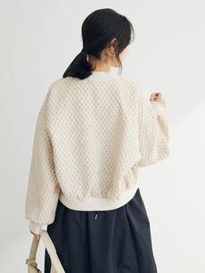 ・SUGAR SPOON エンボスチェックブルゾン ・SUGAR SPOON エンボスチェックブルゾン